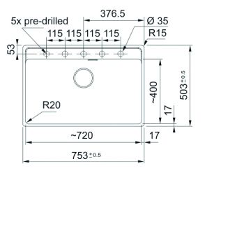 Franke Fragranitbecken MRG 210-72 A Black Matt Handbedienung